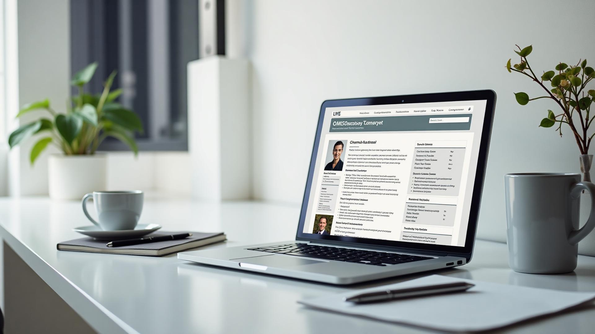 Professional workspace